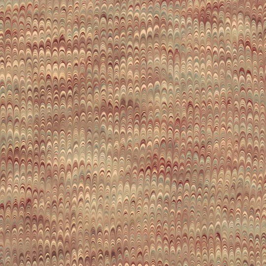 Hand Marbled Paper Combed Pattern in Tans ~ Berretti Marbled Arts
